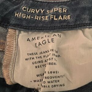 American Eagle Curvy, Super, High Rise Flare Jeans